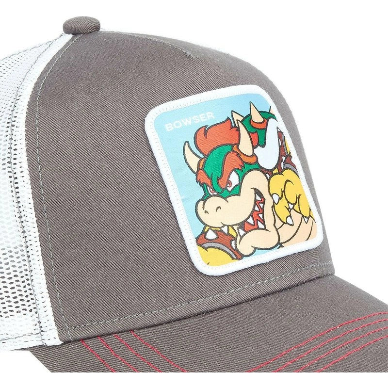 Cappellino da baseball Bowser grigio