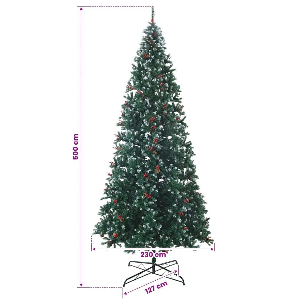 Albero di Natale Artificiale a Cerniera con Palline 500 cm 3461440