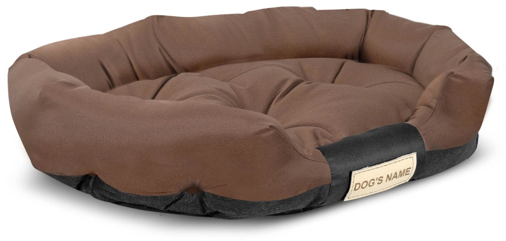 AIO FACTORY 115x95 cm Letto per cani personalizzabile impermeabile marrone