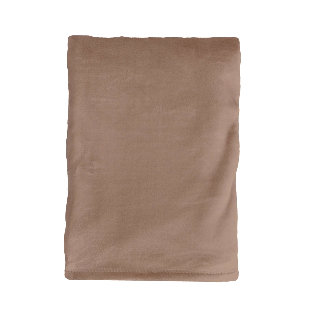 Copripiumino Plaid castanho FLANBERG in Poliestere - 180x220 cm