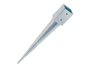 SUPPORTO DA PIANTARE SU TERRENO PER TRAVE ART.797  mm.71x71x750    ALDEGHI