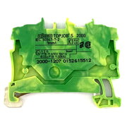 Morsetto passante terra 1,0mmq. verde Wago
