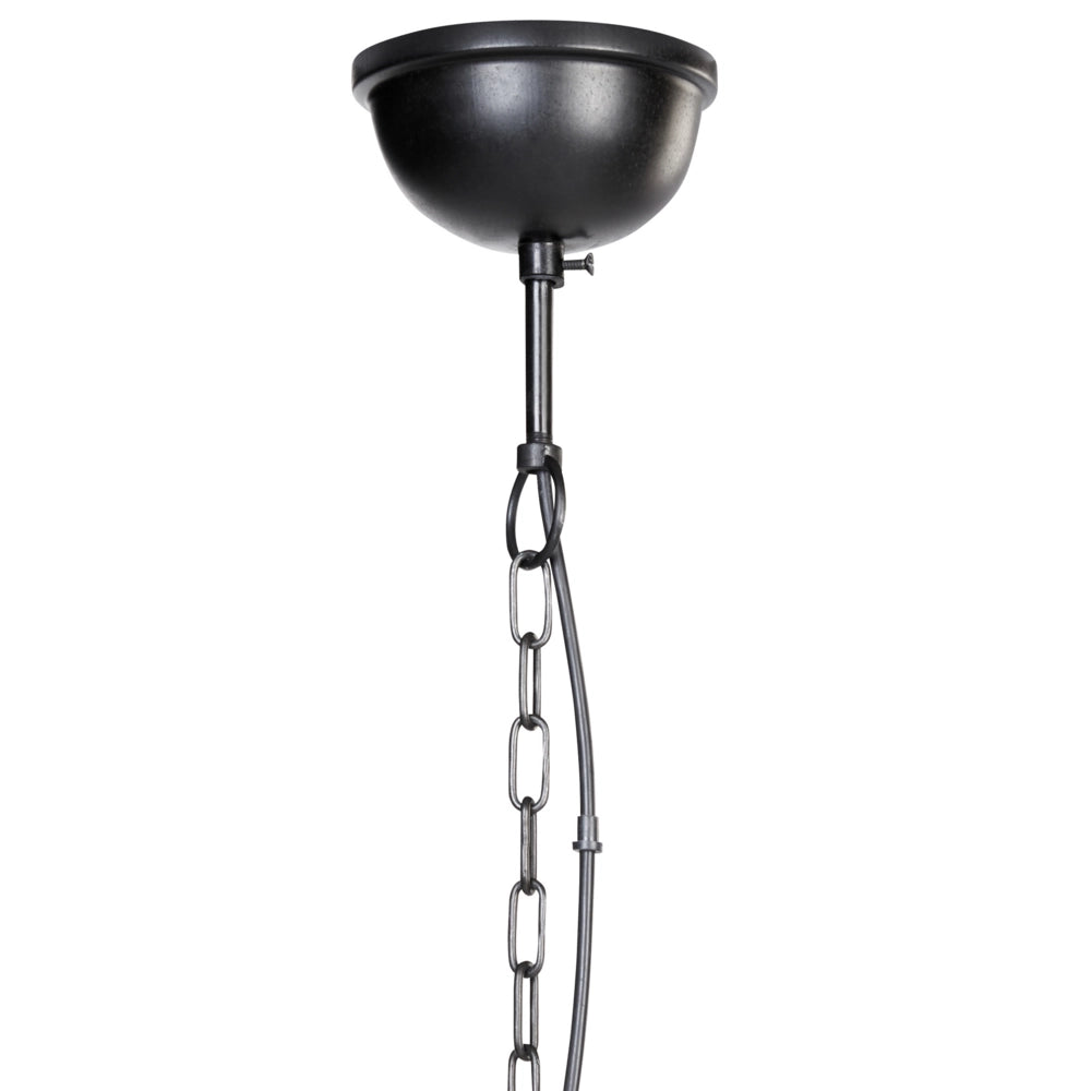Lampada a sospensione in marrone scuro con paralume in legno naturale Plafoniera in stile boho Accessori per la casa fatti a mano