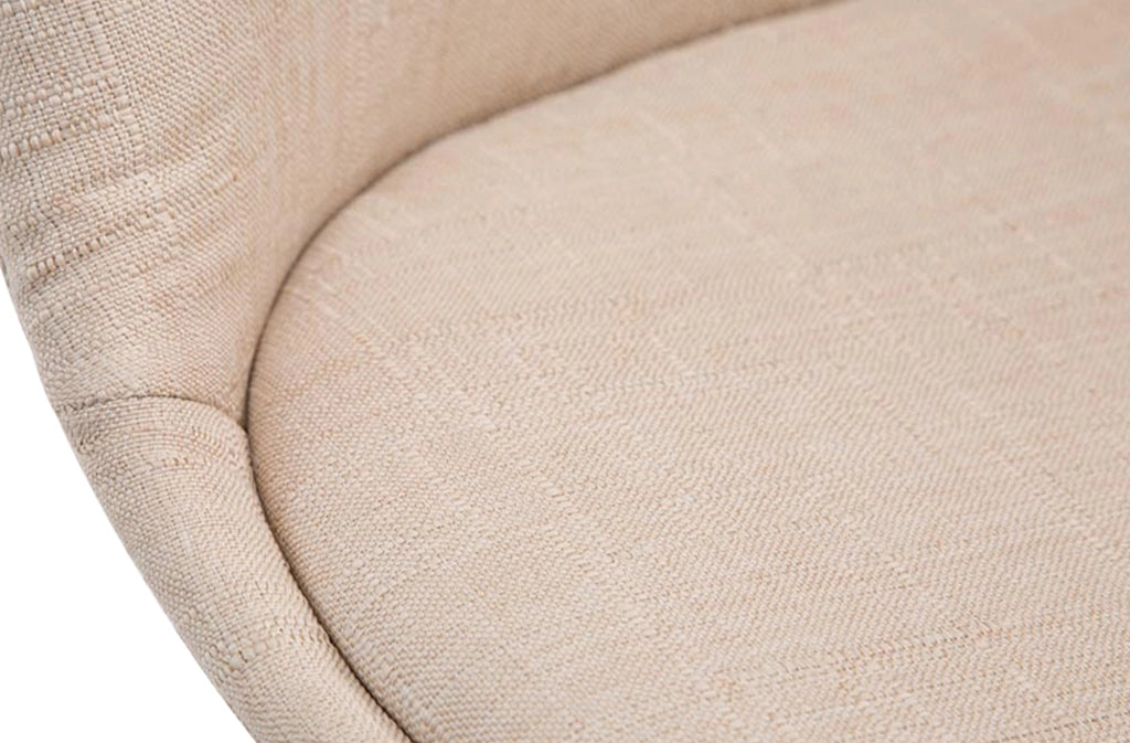 Sedia Borneo Tessuto V2 crema,noce