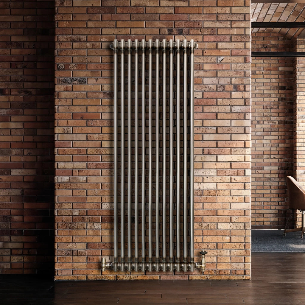 Radiatore 2 Colonne Verticale Metallo Grezzo 1500x560 mm
