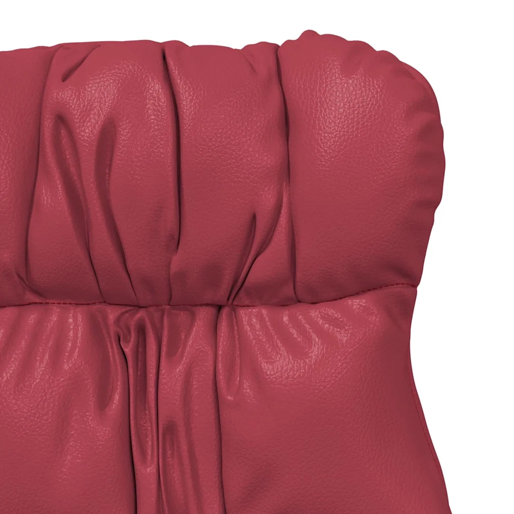 Divano Sedia-Poltrona Rosso Vino 69 x 74 x 93 cm Pelle Artificiale