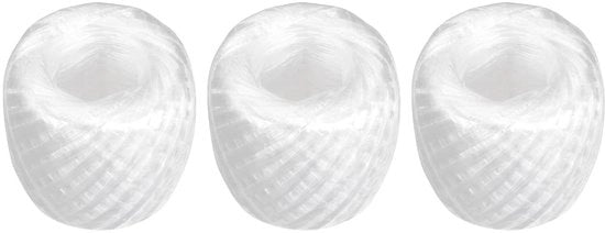 Tessuto in Poliestere 150m - Tessuto in Nylon - Utilizzo Domestico - Fai da Te - Confezione Accumulata - Bianco
