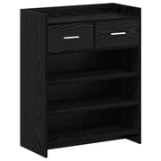 Mobile per scarpe con cassetto Rovere Nero 73,5 x 36 x 92 cm 8011324