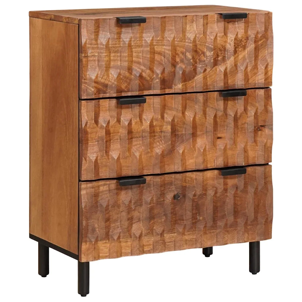 Credenza-Buffet-Armadio da cucina Finitura Marrone Acacia 60 x 33,5 x 75 cm 673660