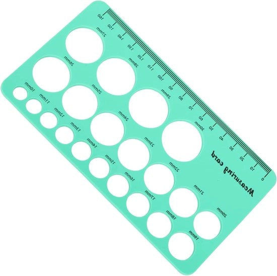 Strumento di Misurazione per Nipple con Template Circolare e Penna di Misura in Silicone morbido