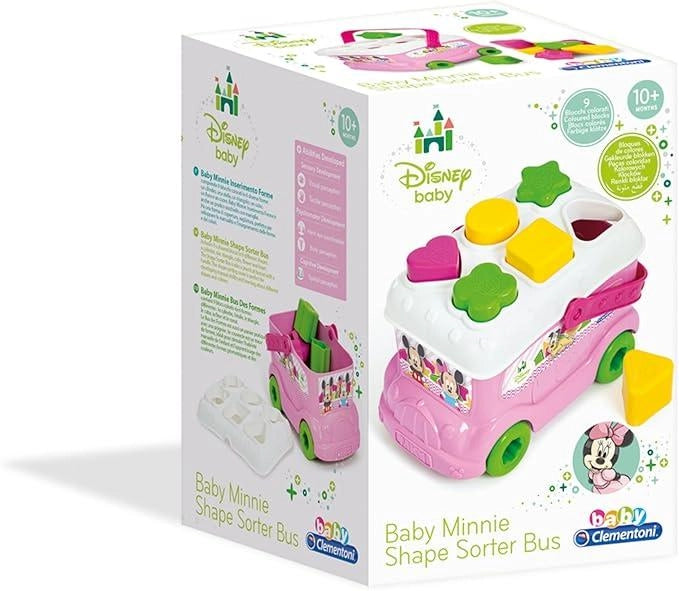 Baby Minnie Bus Inserimento Forme, per Bambino i, Gioco Prima Infanzia per Sviluppare Manualita e Logica e Scoprire i Co