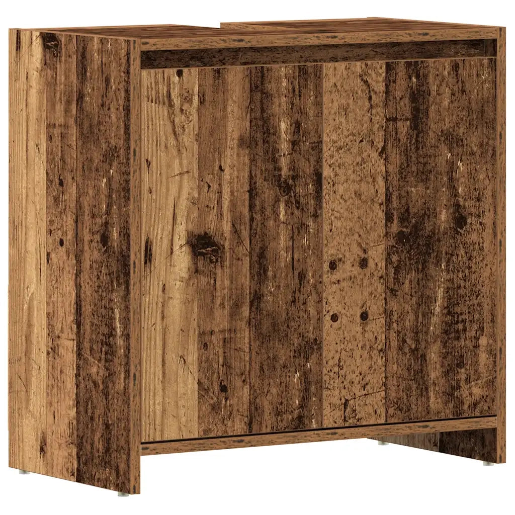 Mobile Lavabo Bagno Legno Antico 60x33x60 cm Legno Multistrato 861145