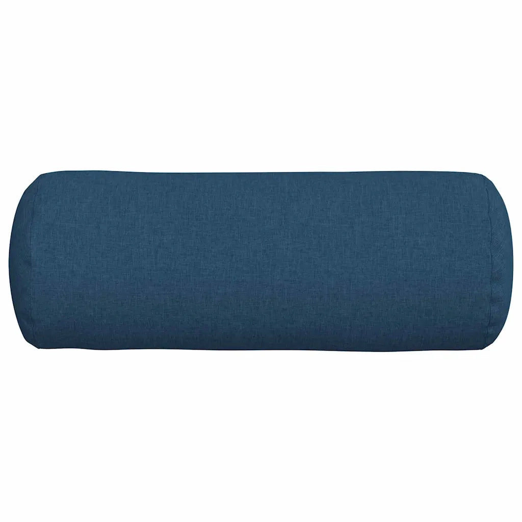 Cuscini a rullo 2 pcs Blu Ø 25 x 70 cm Tessuto
