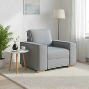 Poltrona-Divano Sedia-Sofa-Divanetto Grigio Chiaro 60 cm Tessuto