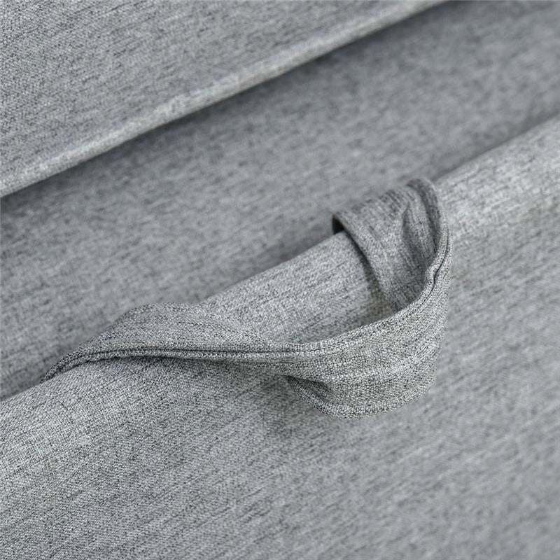 DIVANO LETTO 2 POSTI E SCHIENALE A 3 RECLINAZIONI154 X 87 X 89 CM GRIGIO