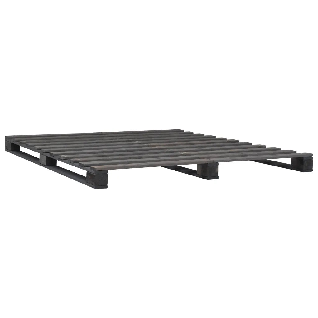 Giroletto in Pallet Grigio Legno Massello di Pino 140x200 cm cod mxl 49724