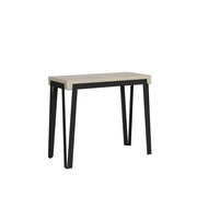 Consolle Allungabile 90-300x40x77 cm Rio Premium Cashmere Telaio Antracite