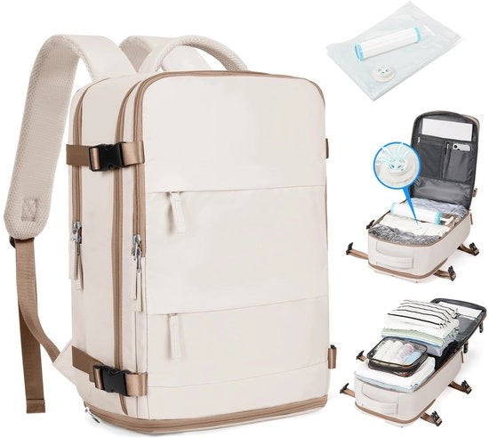 Borsa a vuoto per viaggiatore con sistema di compressione, borsa a mano per viaggiatori con protezione Airbag, borsa a vuoto per viaggiatori con compressore e pompa, impermeabile per viaggiatori