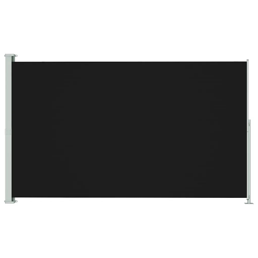 Tenda Laterale Retrattile per Patio 180x314 cm Nera 313399