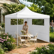 Pavilion Side Wall With Windows 6x2 M White