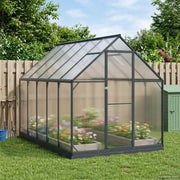 Serra da Giardino con porta Antracite 183,5 x 303,5 x 207 cm