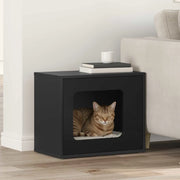 Casa per Gatti Nero 51 x 30 x 42,5 cm Legno multistrato