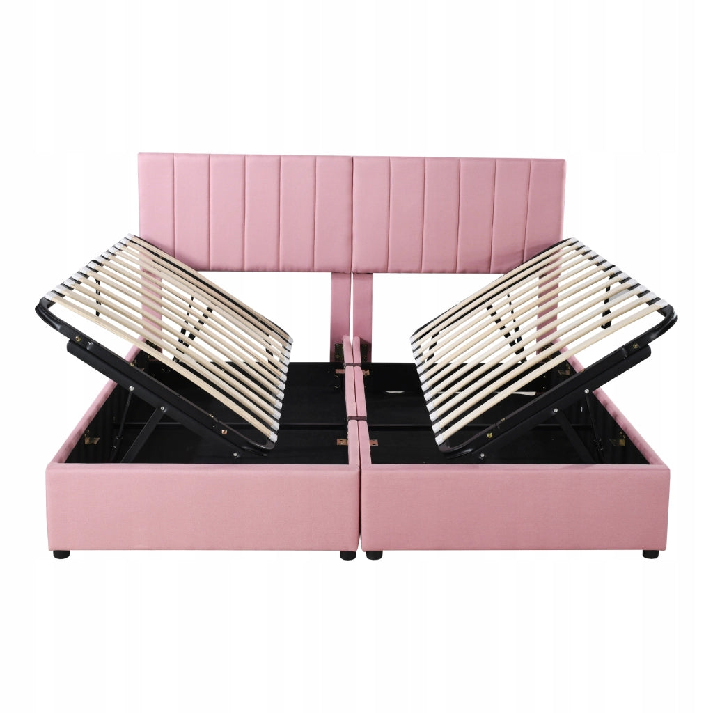 Letto matrimoniale idraulico - Xylo - 180x200 - Rosa
