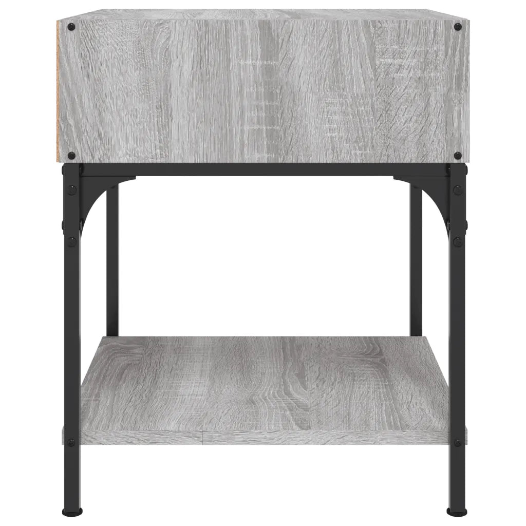 Comodini 2 pz Grigio Sonoma 40x41x50 cm in Legno Multistrato 825880