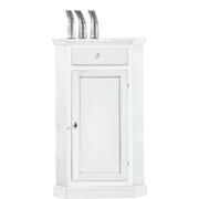 Mobile angolo classico laccato bianco arte povera 54 x 54 x 75 h.130 - Mobili 2G