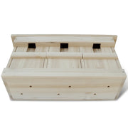 Casette per gli Uccelli 2 pz in Legno 44x15,5x21,5 cm CFW5836705