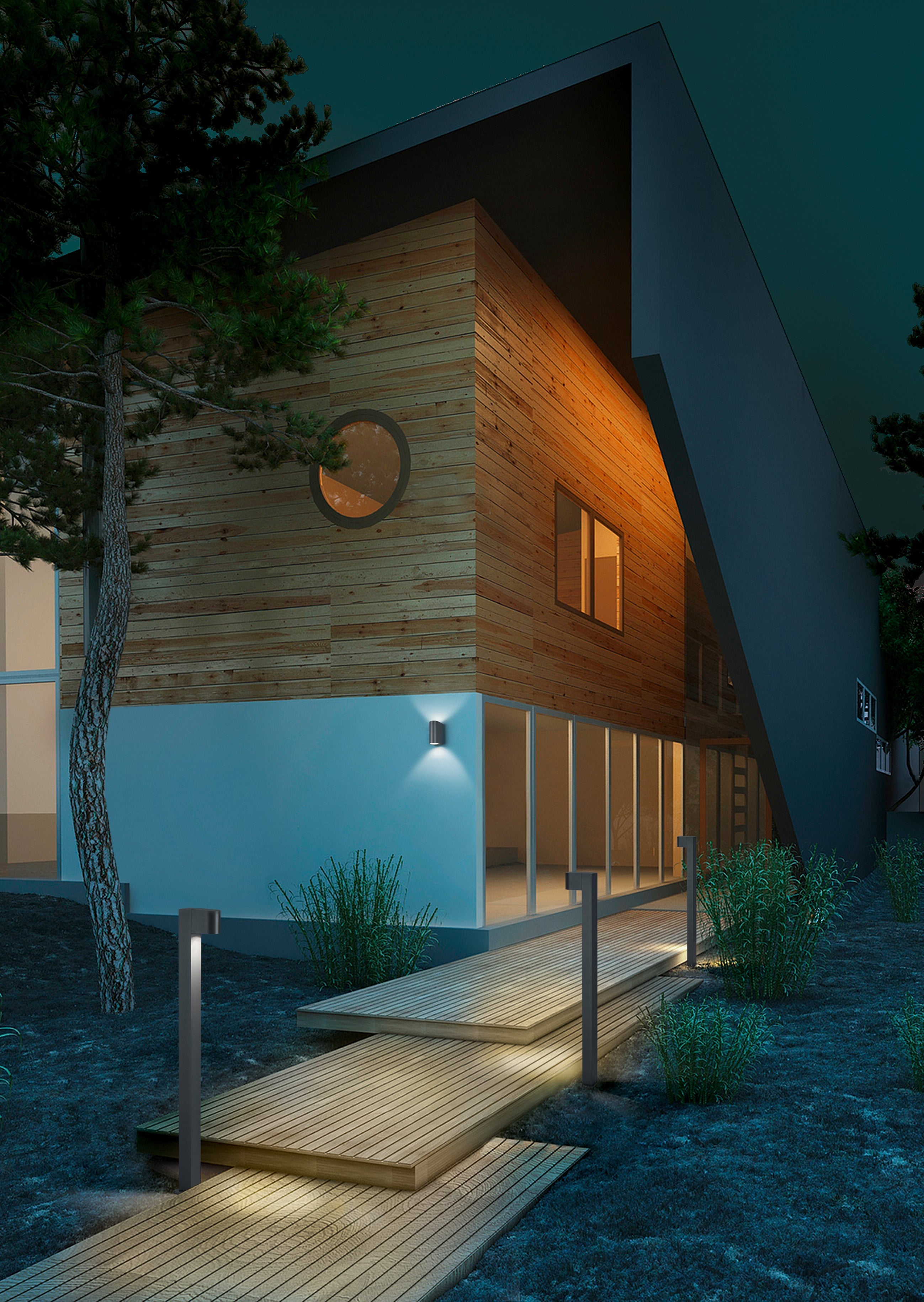 Applique da Esterno  GU10 in Pressofusione di alluminio