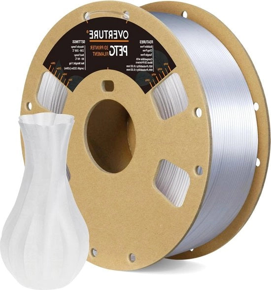 Filamento PETG 175mm 1kg - Precisione di misura +/- 0,05 mm - Translucido
