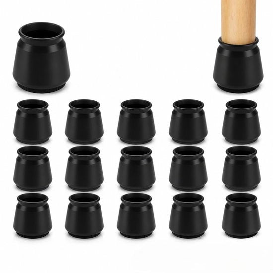 16 pezzi di copri piede in silicone con imbottitura per protezione di pavimenti duri