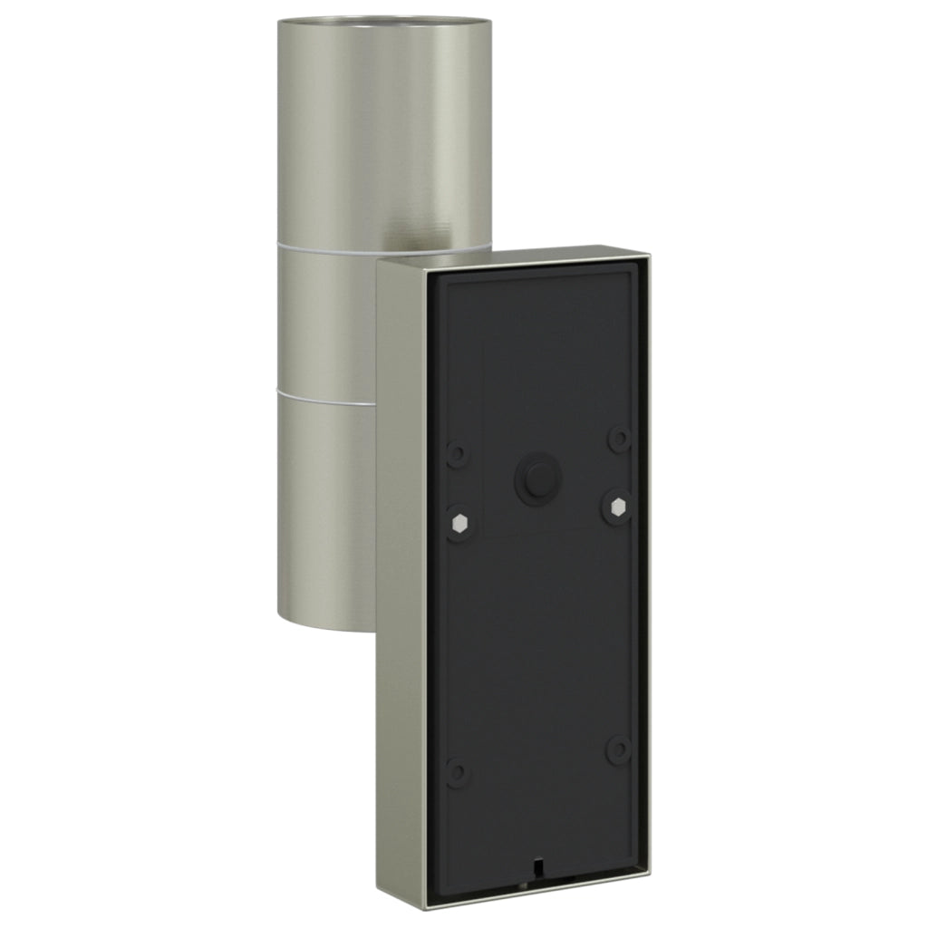 Lampade da Parete da Esterno con Sensore 2 pcs Argento Acciaio Inossidabile IP44