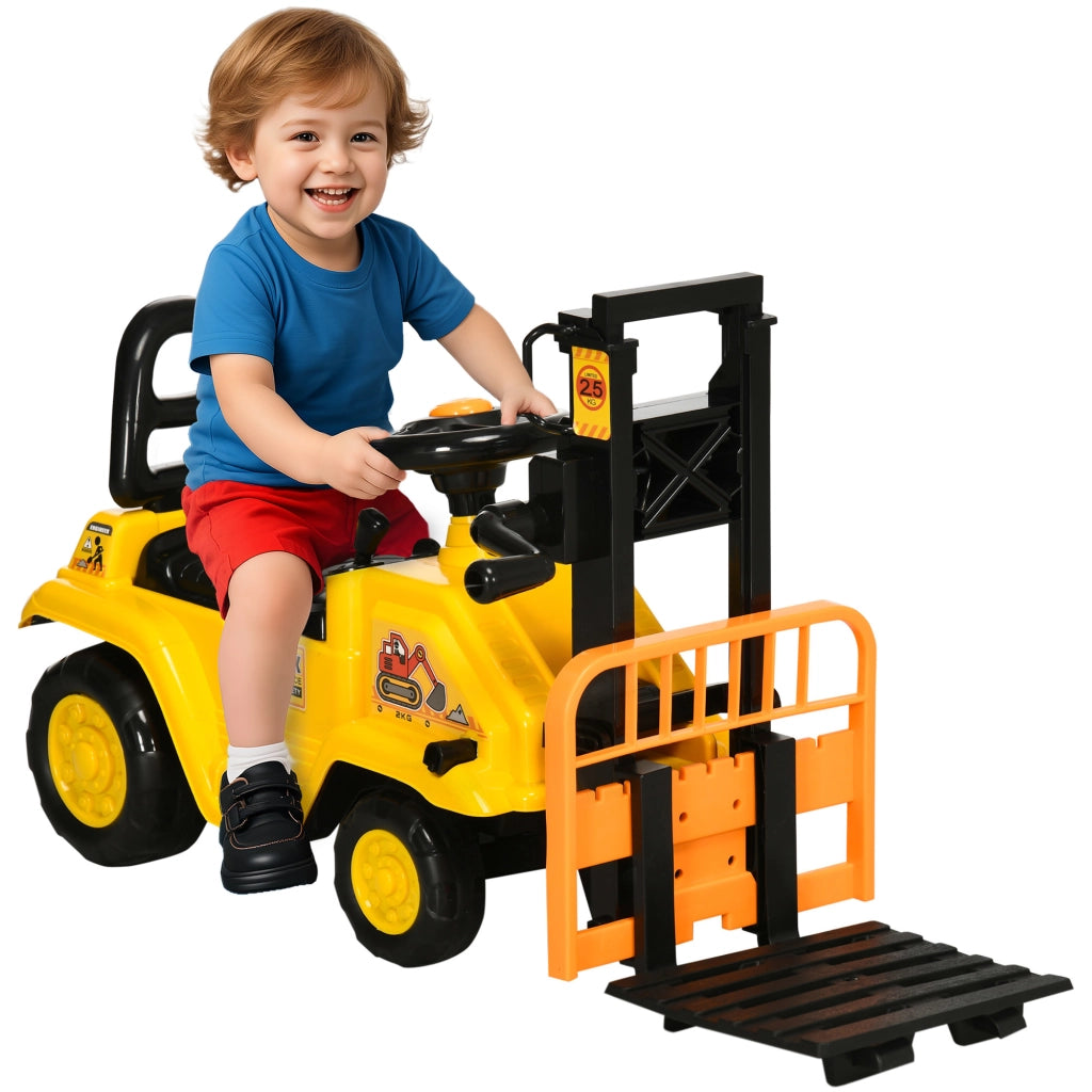 Trattore a Pedali per Bambini ¨C zephmum ¨C Giallo e Nero 86x27.5x47.5 cm