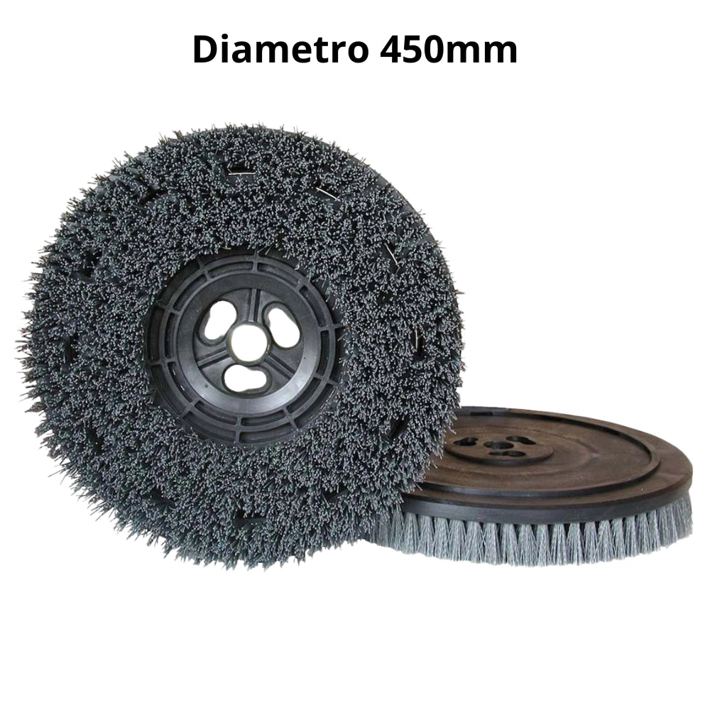 Spazzola setole abrasive 050 pulizia pavimenti monospazzola maxititina