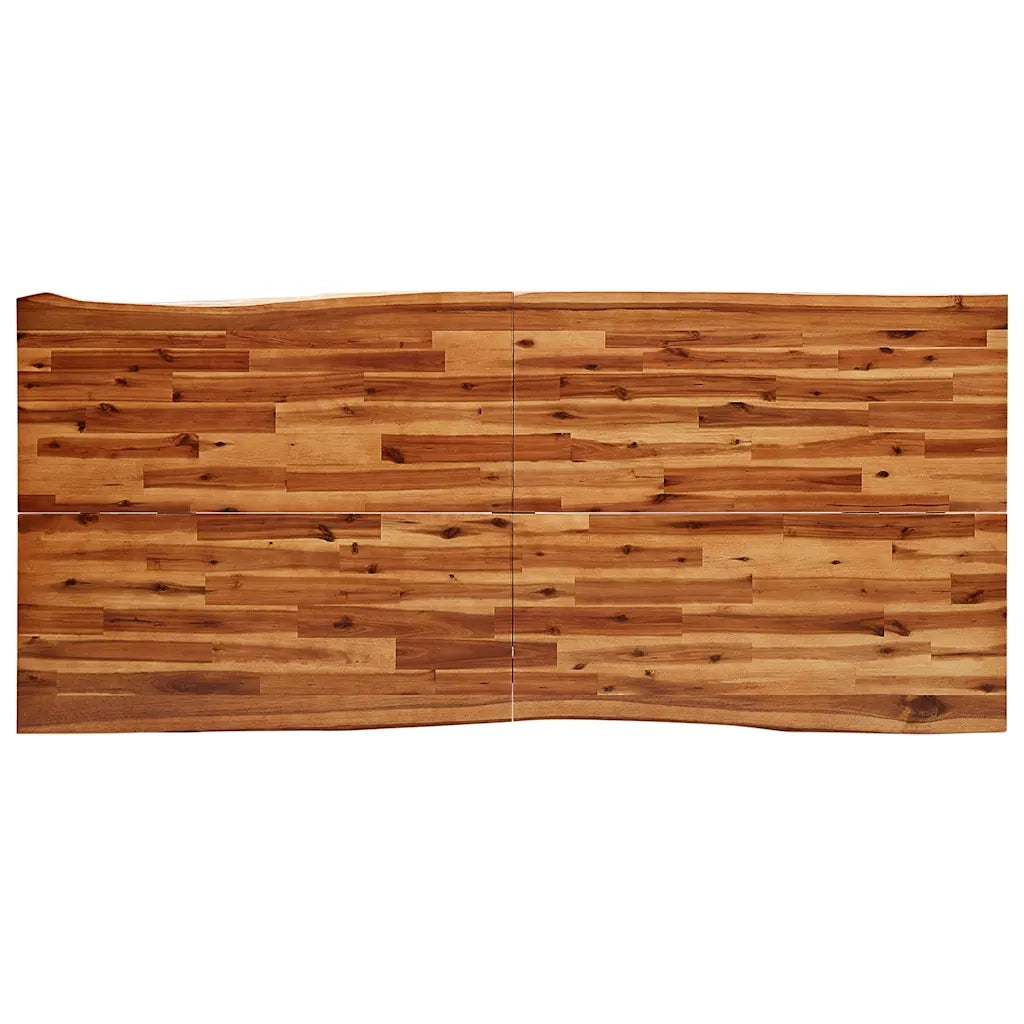 Tavolo da Pranzo Bordi Vivi 200x90x75 cm Legno Massello Acacia 353292
