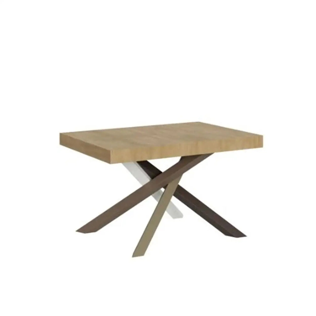 Tavolo allungabile 130/234x90 cm Volantis colore quercia natura gambe multicolore 4/C