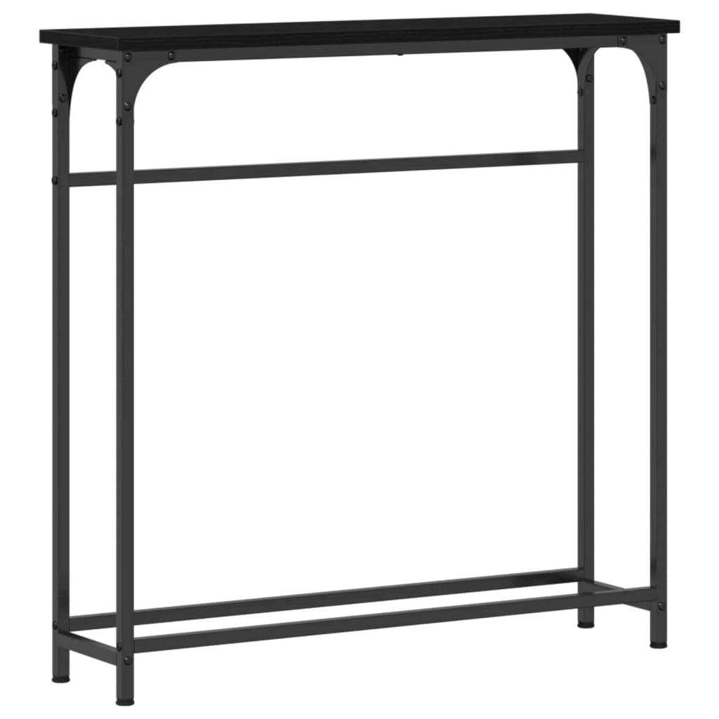 Tavolo consolle Rovere Nero 75 x 19,5 x 75 cm 863505