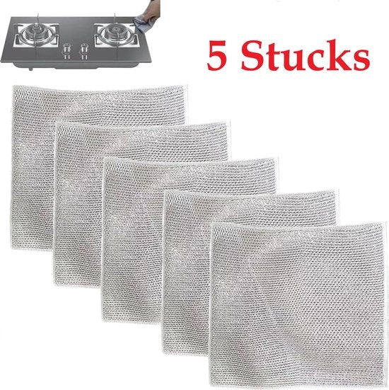 5 set di asciugamani in cotone, asciugamani multifunzionali per uso umido e asciutto, asciugamani in cotone, asciugamani per il bucato, umido, asciugamani multifunzionali