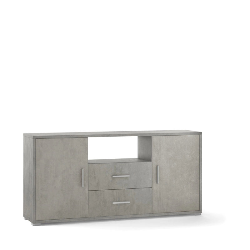 Mobile 2 Ante 2 Cassetti Kit Cemento cm 174x41x84h - Sarmog