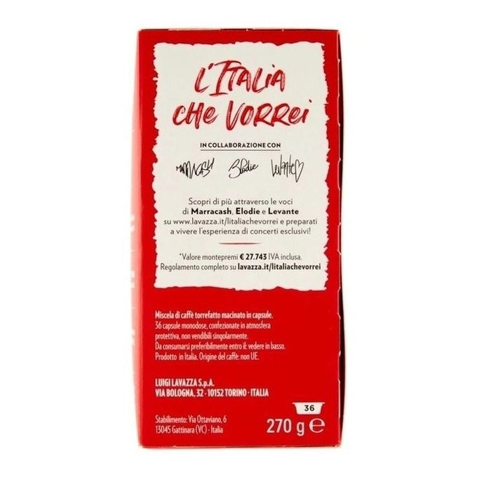 Lavazza A Modo Mio Qualità Rossa, 36 Capsule