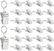 50 pezzi di clip per tende in metallo, clip per tende, clip per tende, clip per tende, clip per cavi per sistemi di fissaggio cavi, clip per cavi per foto, clip per cavi per carte, clip per cavi per tessuto, clip per decorazioni