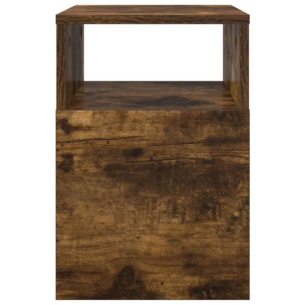 Tavolino 2 pcs Rovere fumé 30,5 x 30 x 45 cm Legno multistrato