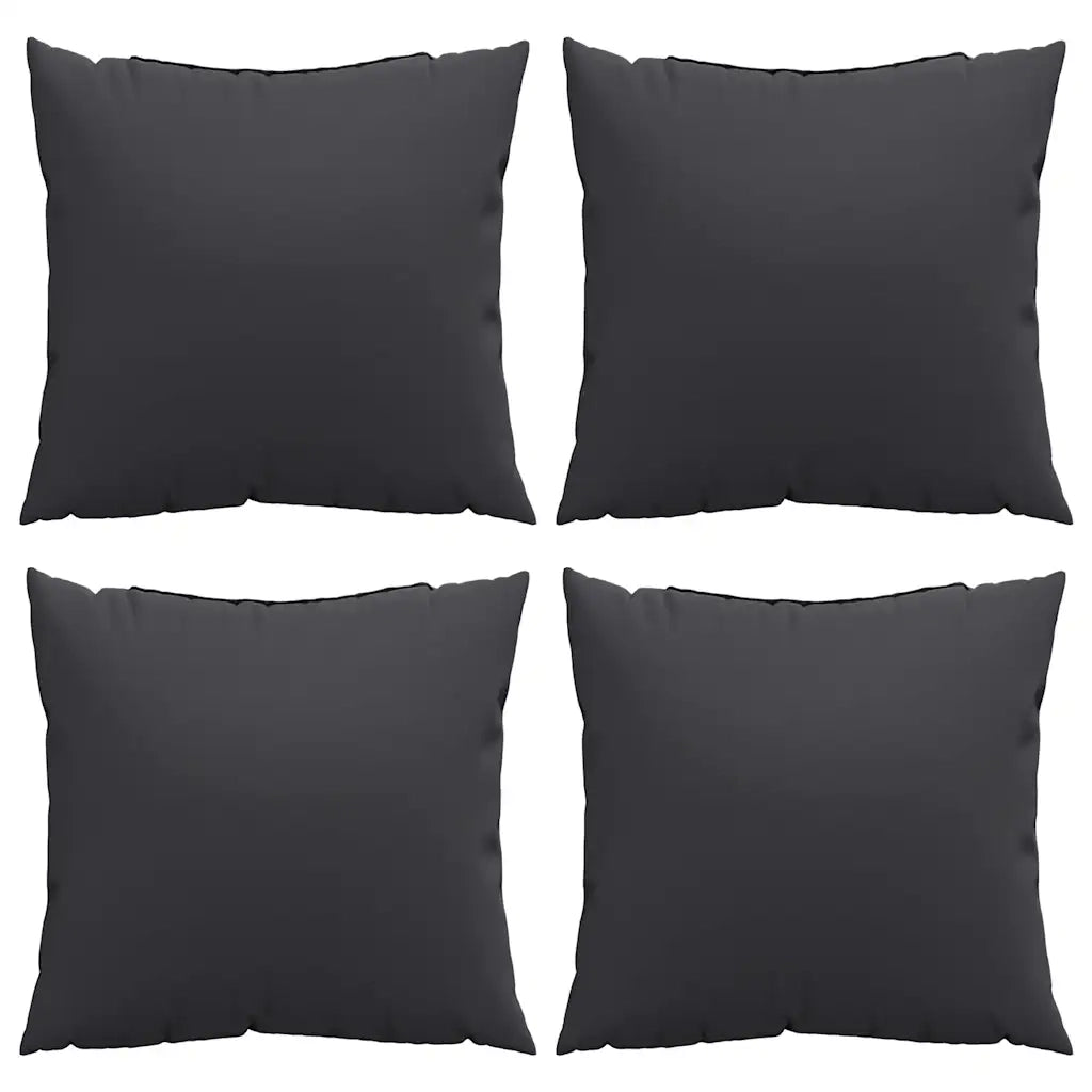 Cuscini per Divano 4 pz Neri 60x60 cm in Tessuto 360410