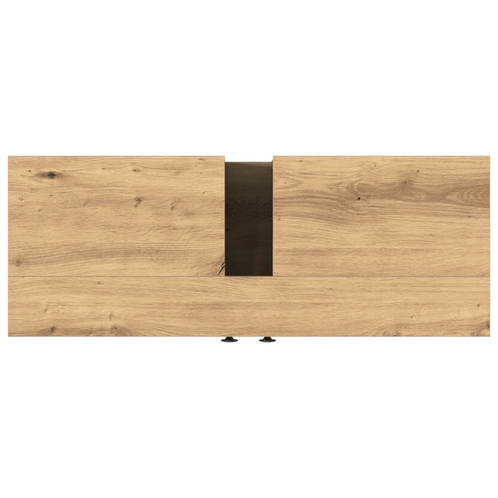 Mobile da bagno  in rovere artigianale 80x30x60 cm in legno ingegnerizzato