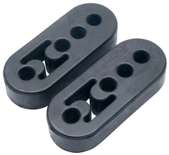 Supporto di scarico universale con gomma - 4 fori - sostituzione pesante - riduzione del rumore - alta densità - lunghezza 110mm - supporto di scarico.