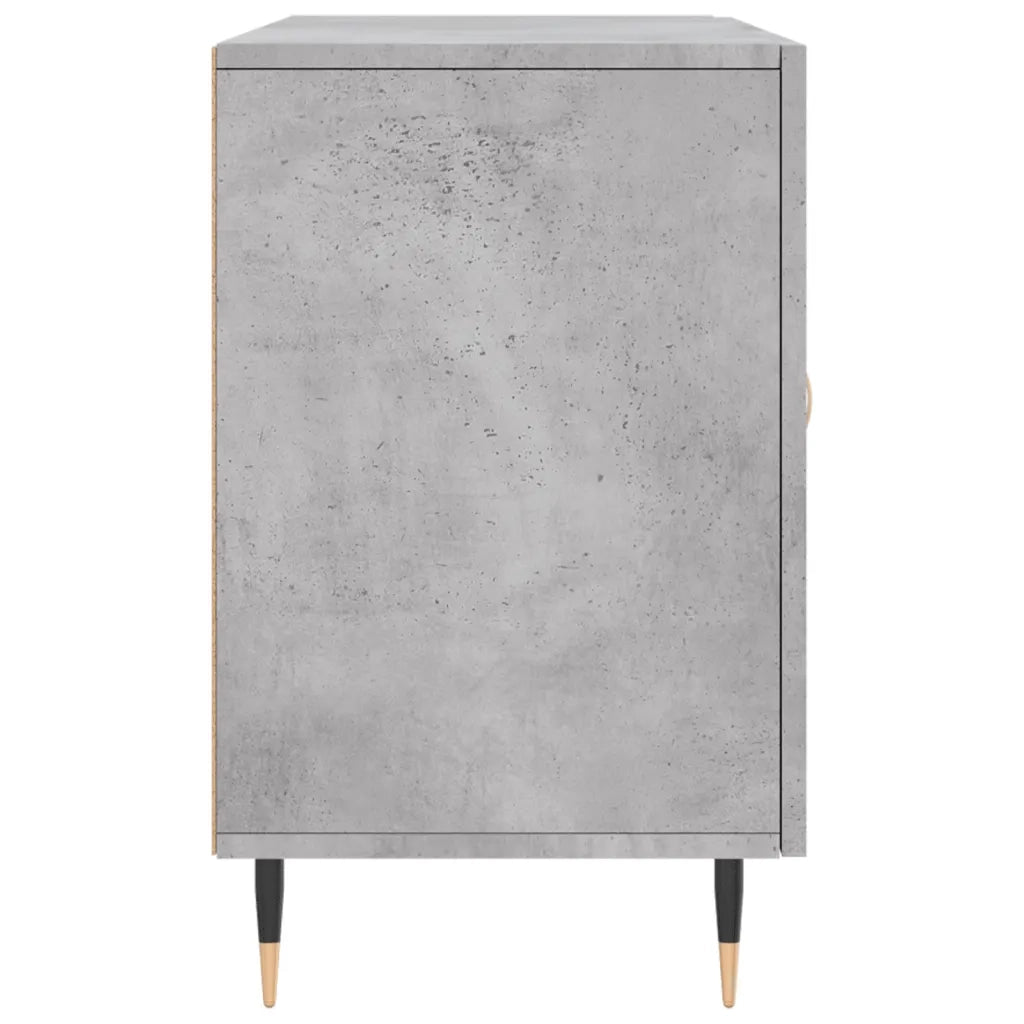 Credenza-Buffet-Armadio da cucina Grigio Cemento 100x36x60 cm in Legno Multistrato 532289