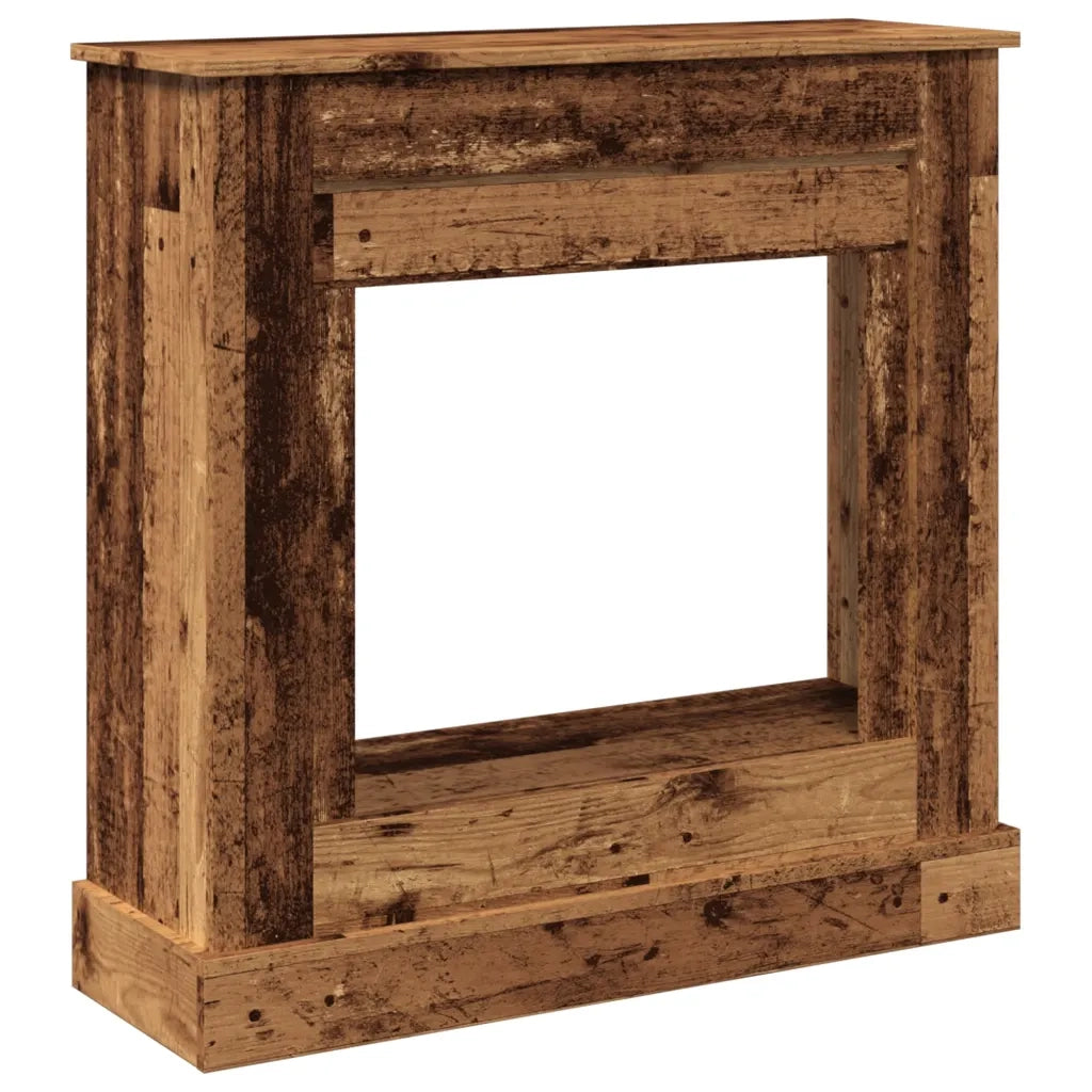 vidaXL Cornice per Camino Legno Antico 90x30x90 cm in Truciolato