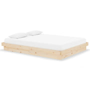 Letto matrimoniale | Letto per adulti | Giroletto in Legno Massello 140x190 cm